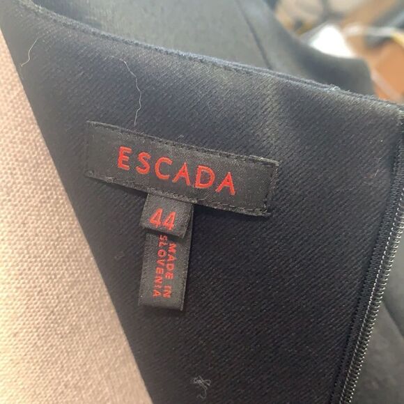 Escada black virgin wool blend sheath dress - Picture 8 of 8